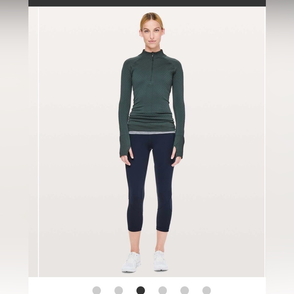 Lululemon Pace Rival Crop *Full-On Luxtreme 22" navy size 4